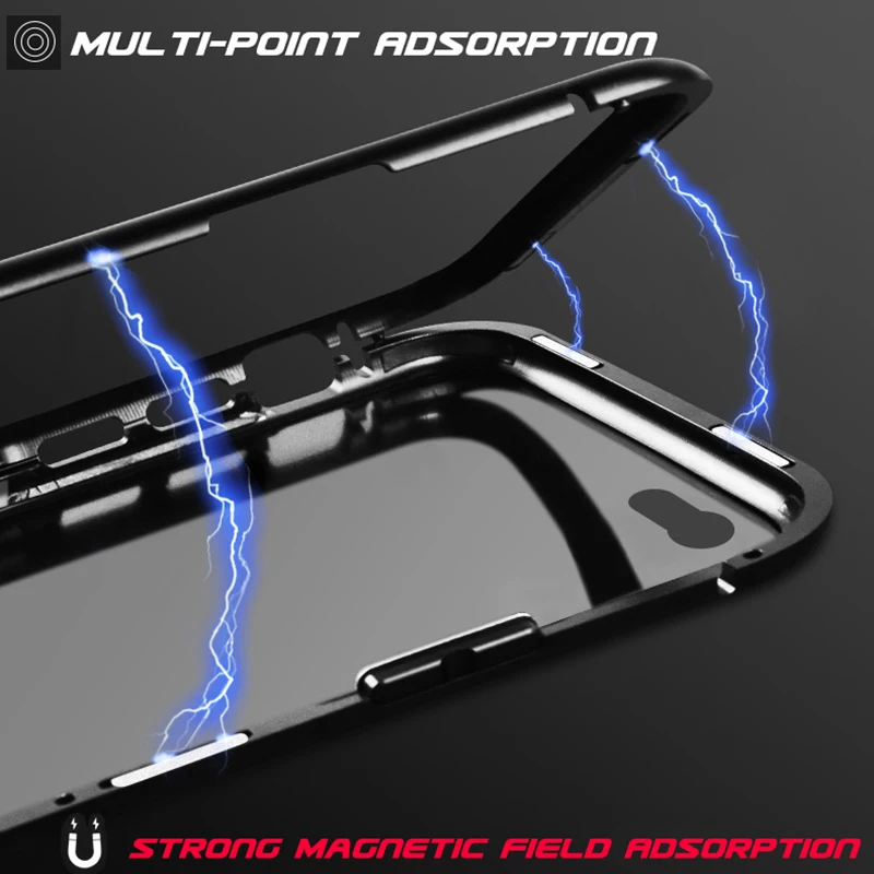 Магнитный металлический чехол для мобильного телефона iPhone 11 Pro Max XS XR X Чехол 6s 6 7 8