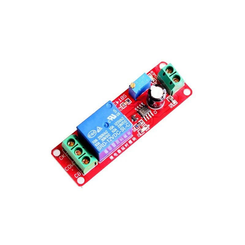 Переключатель таймера NE555 регулируемый модуль релейный с задержкой времени 5 в