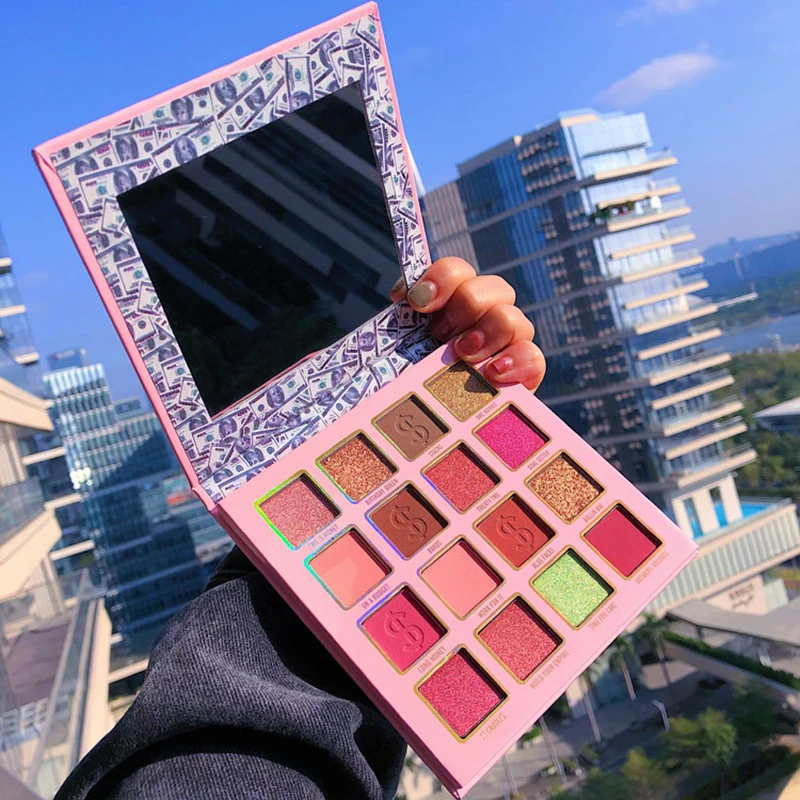 16 цветов матовые перламутровые блестящие водонепроницаемые тени для век Пигмент