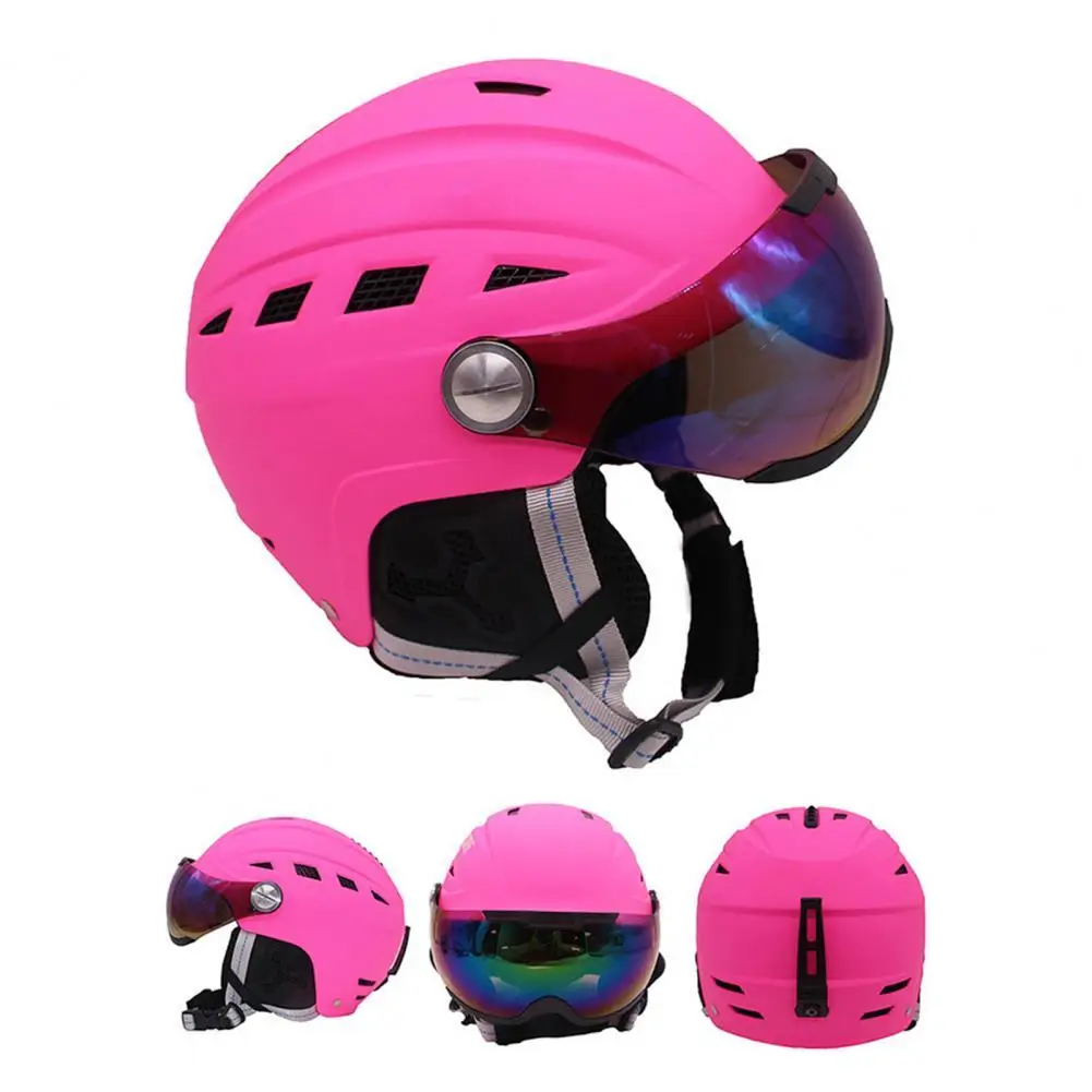 

Helmet Head Protector Cycling Ski Helmet Breathable with Goggles Comfortable Multicolor Safety Helmet Adult men and women