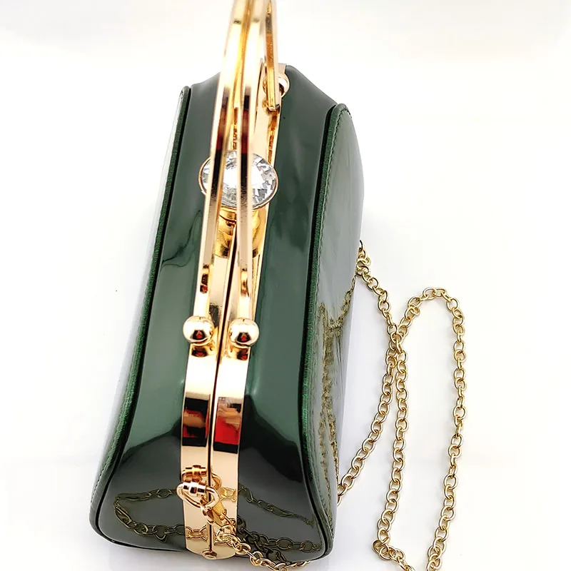 

Hot Selling and New Arrival Italian Design 2020 Fashion Classic Style Top-grade Party Women Shoes and Bag Set in Green Color