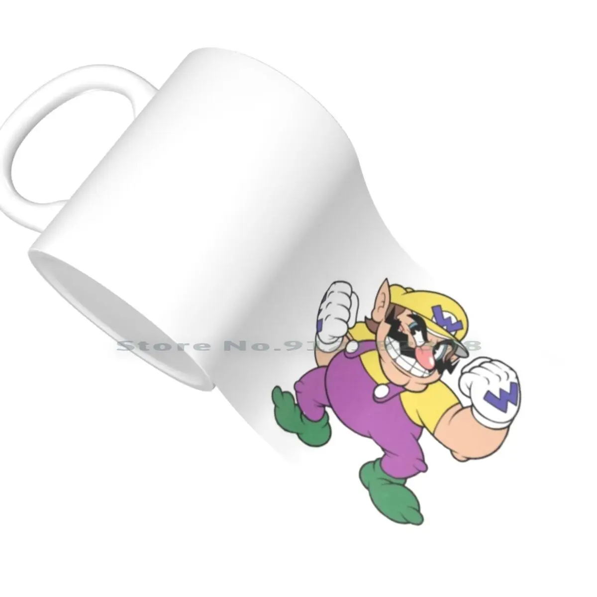 Wario в художественном стиле Cuphead! Super удар Брос. Керамические кружки с изображением