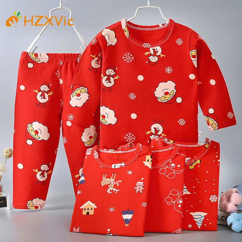 

Thermal underwear baby Clothing sets Pajamas For Children Winter Boys Girls Cotton Thicken Sleepwear Kids Clothes for teenagers