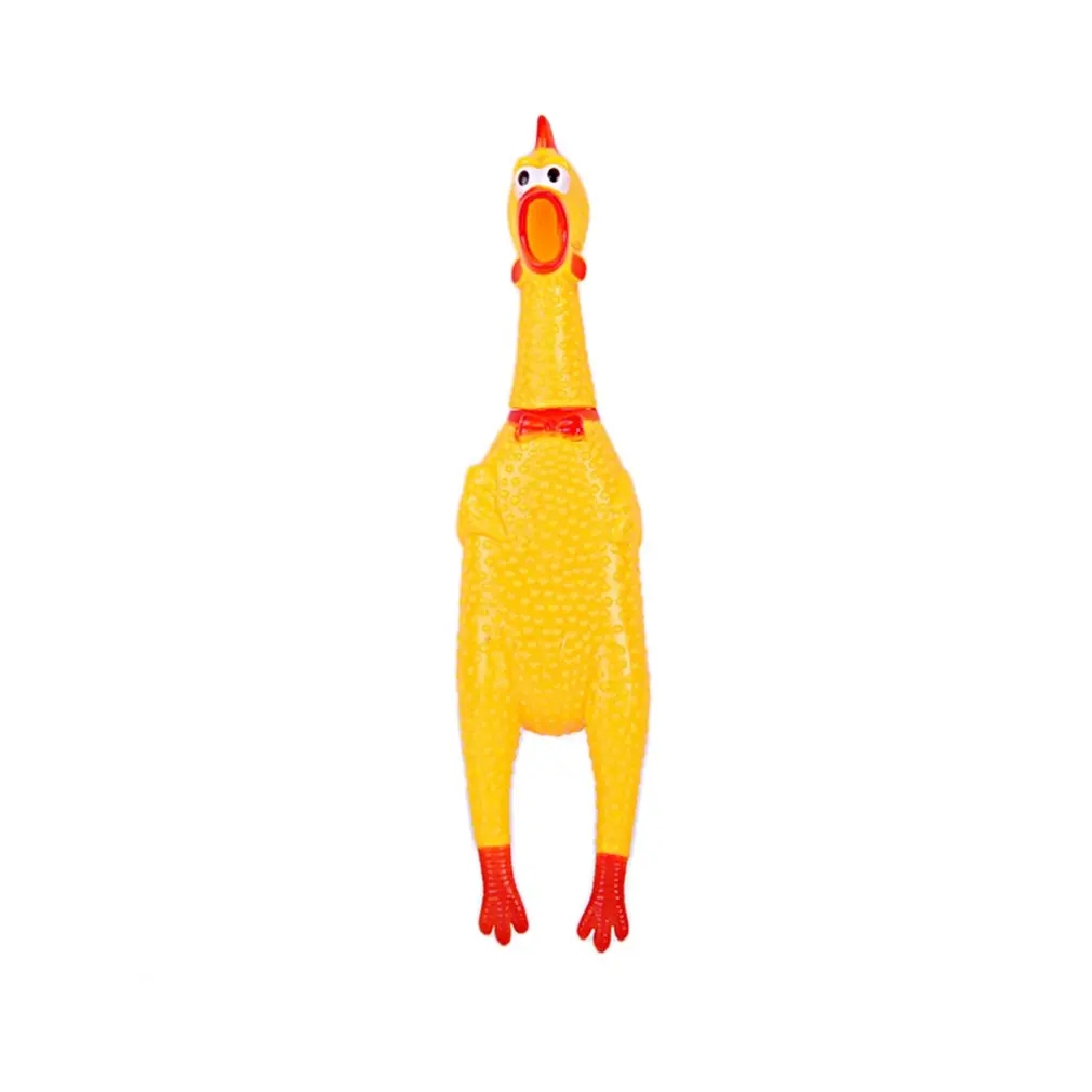 

Funny Pet Dog Chew Toy Squawking Rooster Screaming Rubber Chicken Shrilling Cock For Dog Cat Puppy sound Toy pollo goma