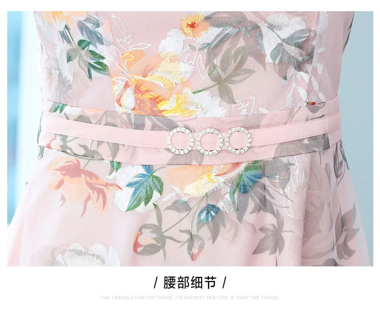 

Real-life summer new foreign chiffon dress early spring women's wear waist cover belly to show thin temperament fashion skirt