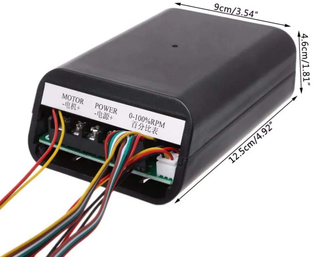 Максимальный ШИМ-контроллер скорости двигателя 60 А Регулируемый переключатель