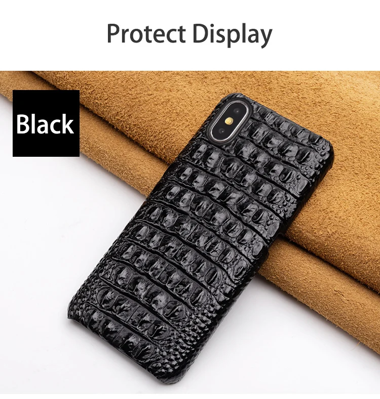 Роскошный чехол для телефона из воловьей кожи для iPhone Xr 6 6s 7 8 Plus X Xs Max, чехол с текстурой крокодиловой задней панели для 6p 6s p 7p 8p