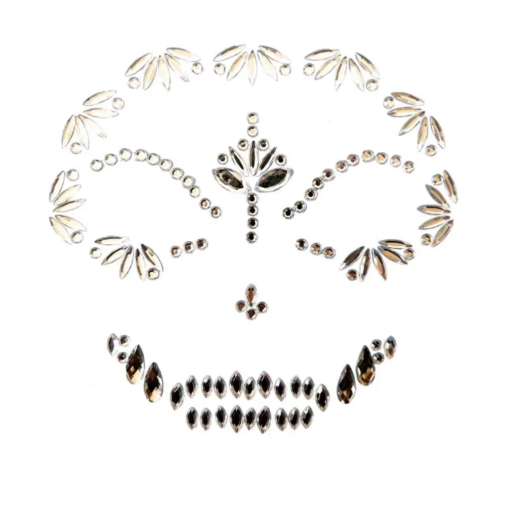 Наклейка для карнавала ночного клуба макияж боди-арт ювелирный горный хрусталь |