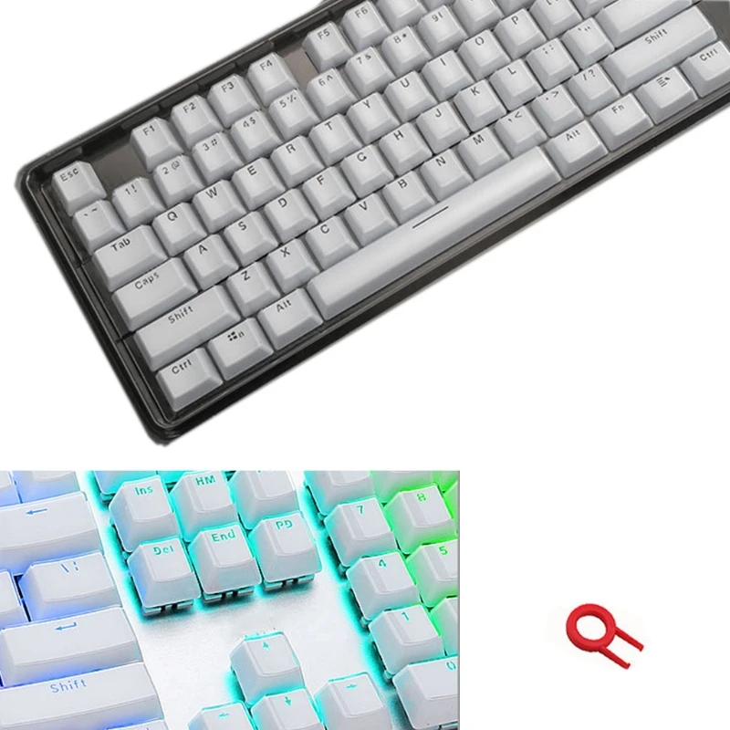 

Low Profile Keycap Set for cherry MX Backlit Mechanical Keyboard Crystal Edge P9YA