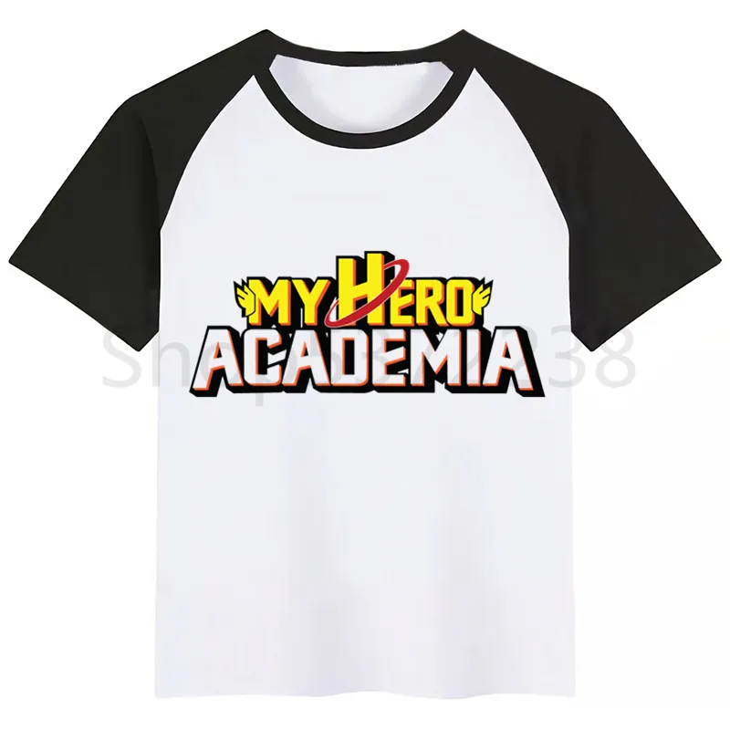 Детская футболка с надписью My Hero Academy Boku No летние топы для мальчиков и девочек