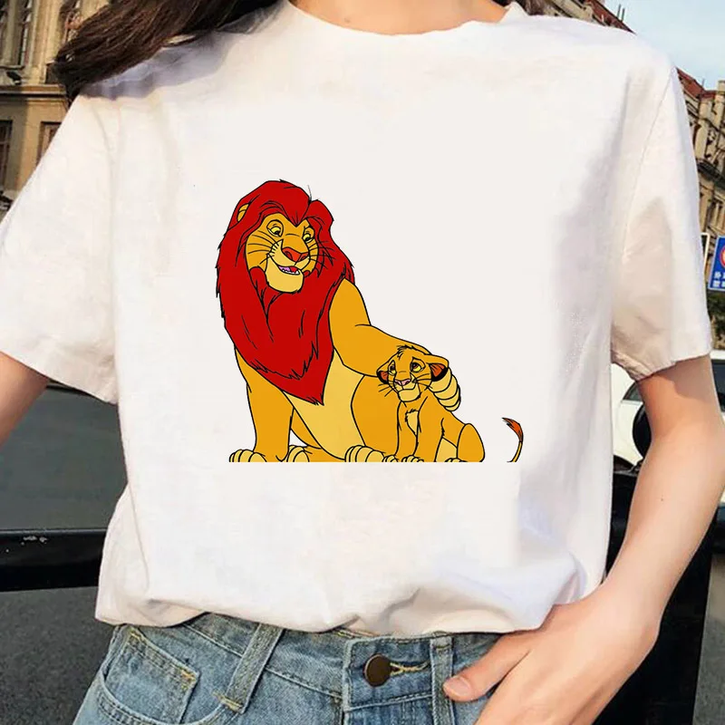 Женская футболка с принтом Король Лев модная повседневная в стиле Харадзюку