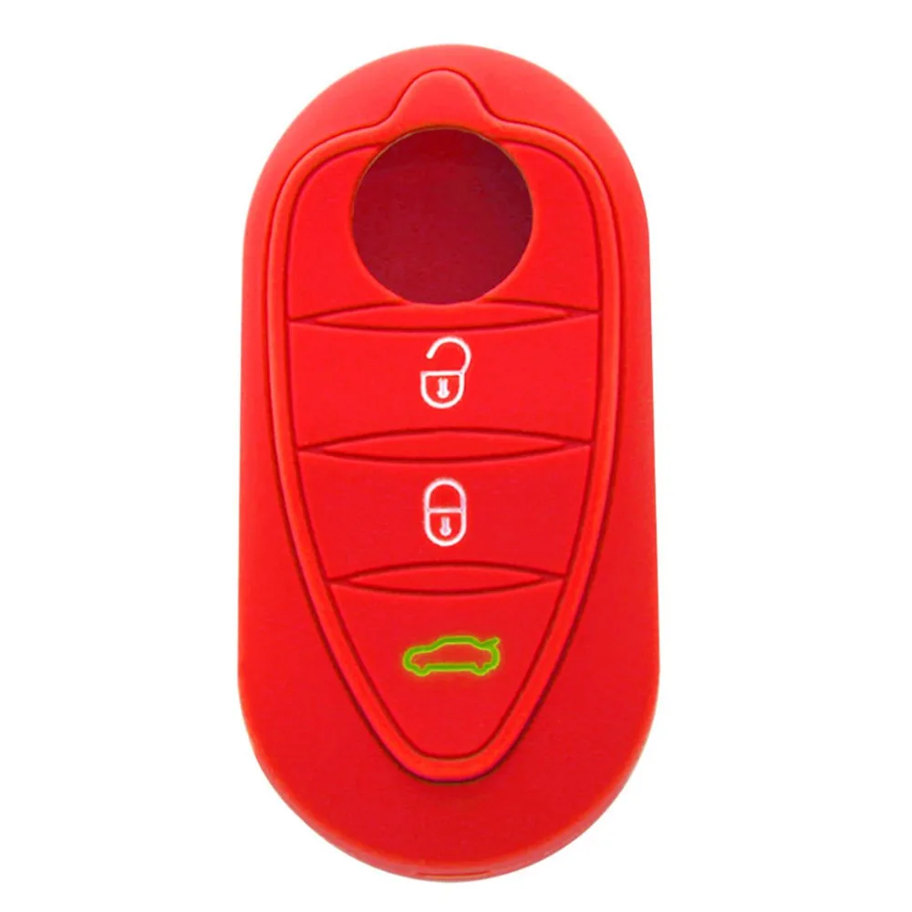 

3 Button Folding Car Remote Control Silicone Protective Sleeve Case for Alfa Romeo Remote Control Cover Wear Resistant