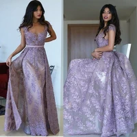 mermaid evening dresses 2020 lavender lace appliqued beaded prom dress gown custom made sheath formal special occasion dress