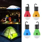 Портативный светильник для кемпинга, светодиодный фонарь для палатки, лампа для аварийной помощи при урагане, для пеших прогулок и в помещении, 3 * AAA