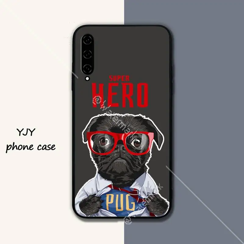 

cute Pug Dog Silicone phone cover case for Xiaomi mi A1 A2 6 8 9 t pro 10 lite note 10 cc9 pro Mix MAX 2 3 funda