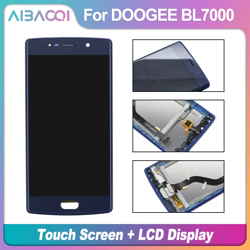 ЖК-дисплей AiBaoQi с тачскрином 5 '' 7 0 х108 Рамка Для Doogee BL7000 Android | Мобильные