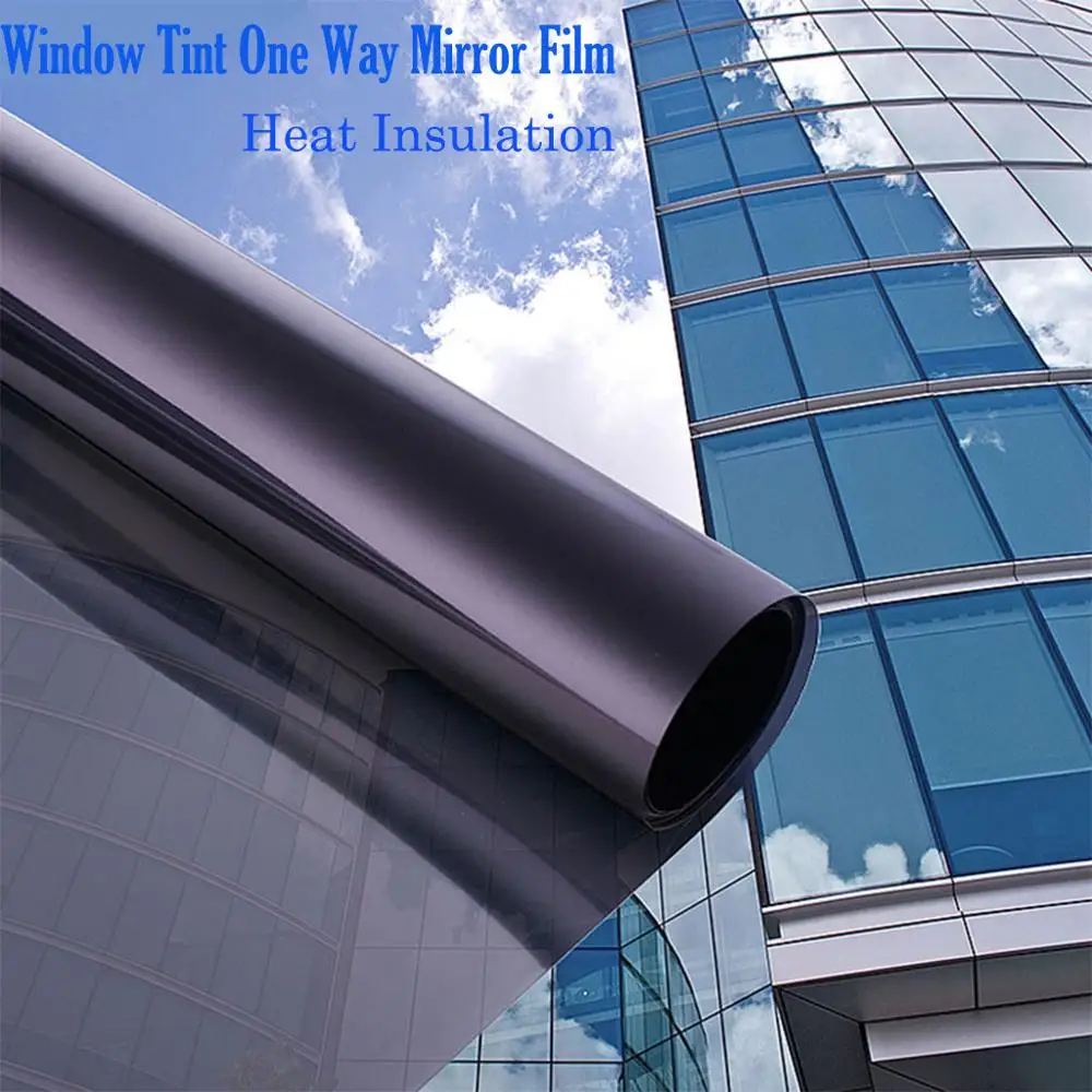 Тонировка окон односторонняя зеркальная пленка отражающая УФ тепло для