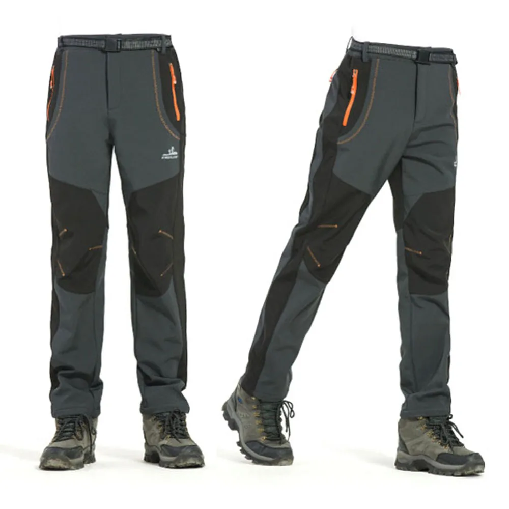 Men deep gray Мужские 4XL новые штаны для походов, походов, рыбалки, кемпинга, альпинизма, бега, брюки размера плюс, больше размера d, водонепроницаемые штаны для улицы - Цвет: Men deep gray