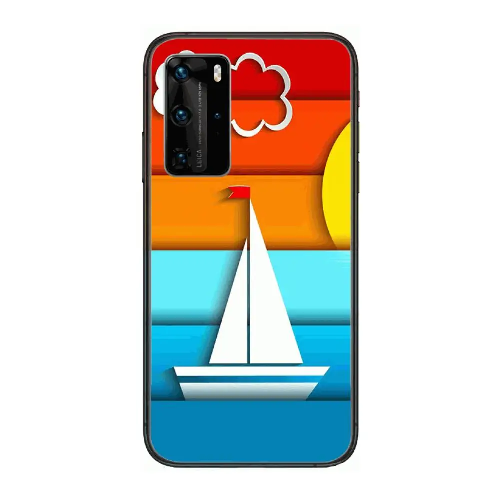 

Pretty Excellent Phone Case For Huawei P 40 30 20 10 9 8 Lite E Pro Plus Black Etui Coque Painting Hoesjes comic fashion