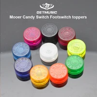 12pcs mooer candy footswitch topper plastic knob footswitch protector for guitar effect pedal multi color