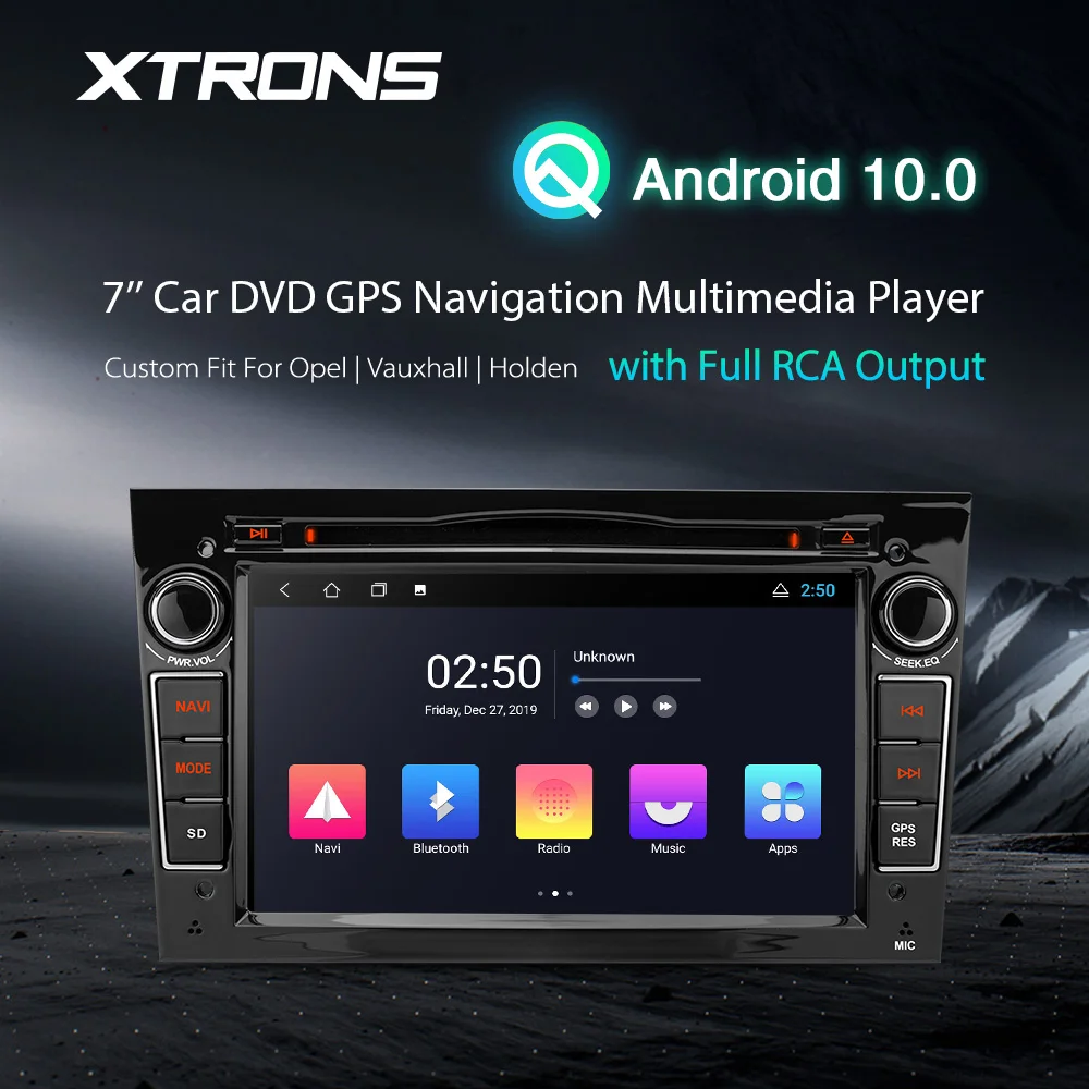 Мультимедийный плеер XTRONS на Android 10 0 с четырехъядерным процессором GPS диагональю 7