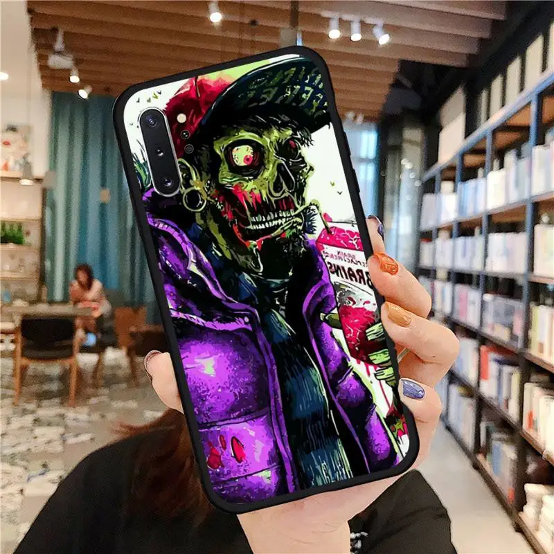 

Doodle biochemical weapon gas mask Phone Case For Samsung A50 A51 A71 A20E A20S S10 S20 S21 S30 Plus ultra 5G M11 funda cover