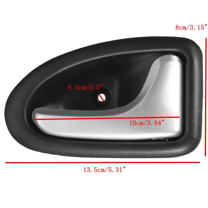 1 пара левый/правый черный хромированный Автомобильный Кабель тип внутренней