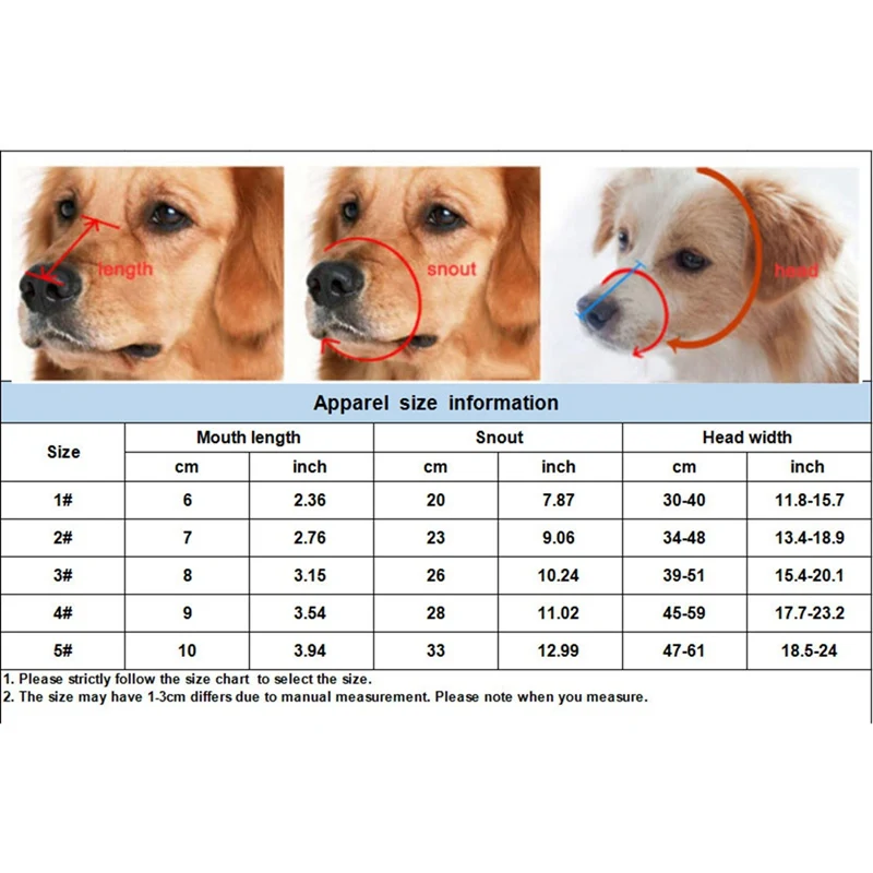 

Silicone Dog Muzzle Silicone Basket Dog Safety Duck Mouth Covers Adjustable Rubber Dog Muzzle Stop Biting Pet Training Supplies