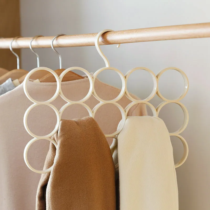 

Scarf storage rack, multi-function hanger, ring, scarf, waist tie, scarf rack hangers for clothes sales with free shipping