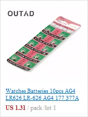 10 шт./лот Excel 1,5 V LR66/177/377/AG4 Кнопка ячейки Батарея аккумулятора кнопочного типа длинные Срок годности для часы электронные игрушки