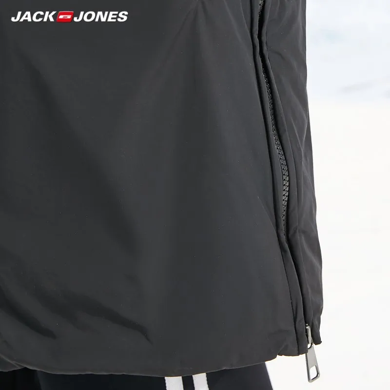 JackJones мужской зимний пуховик средней длины с капюшоном и стоячим воротником 218412514