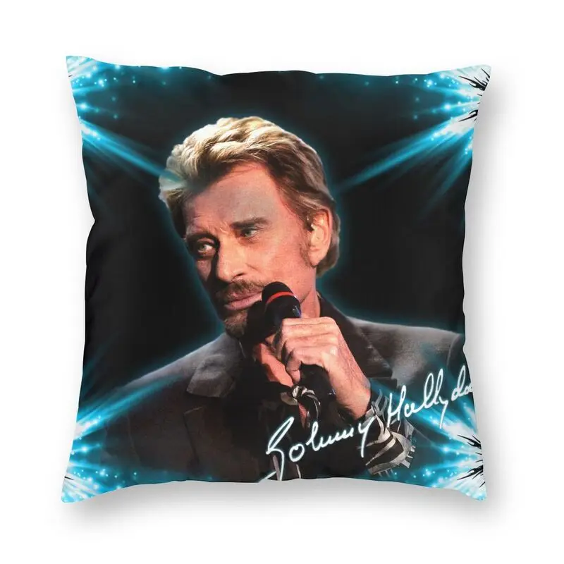 

Джонни Холлидей французский рок-накидки на подушки, диван-кровать для дома декоративные Франция певица квадратная Подушка Чехол 45x45