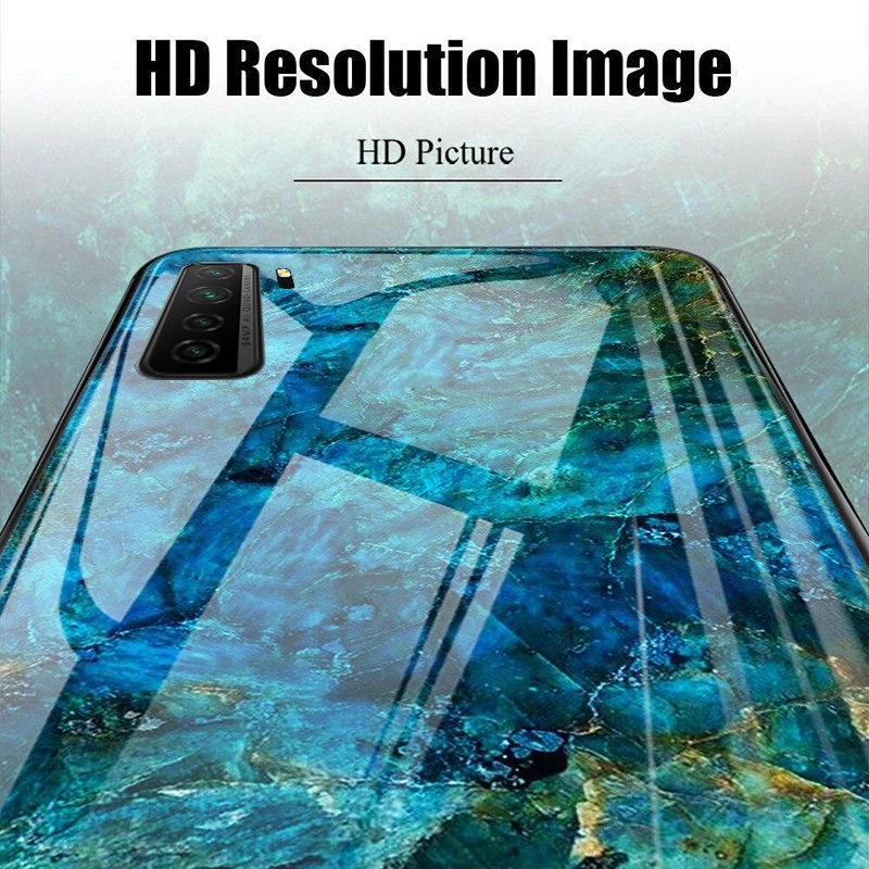 Чехол Auroras для HONOR 30S закаленное стекло с мягкой рамкой из ТПУ Противоударная