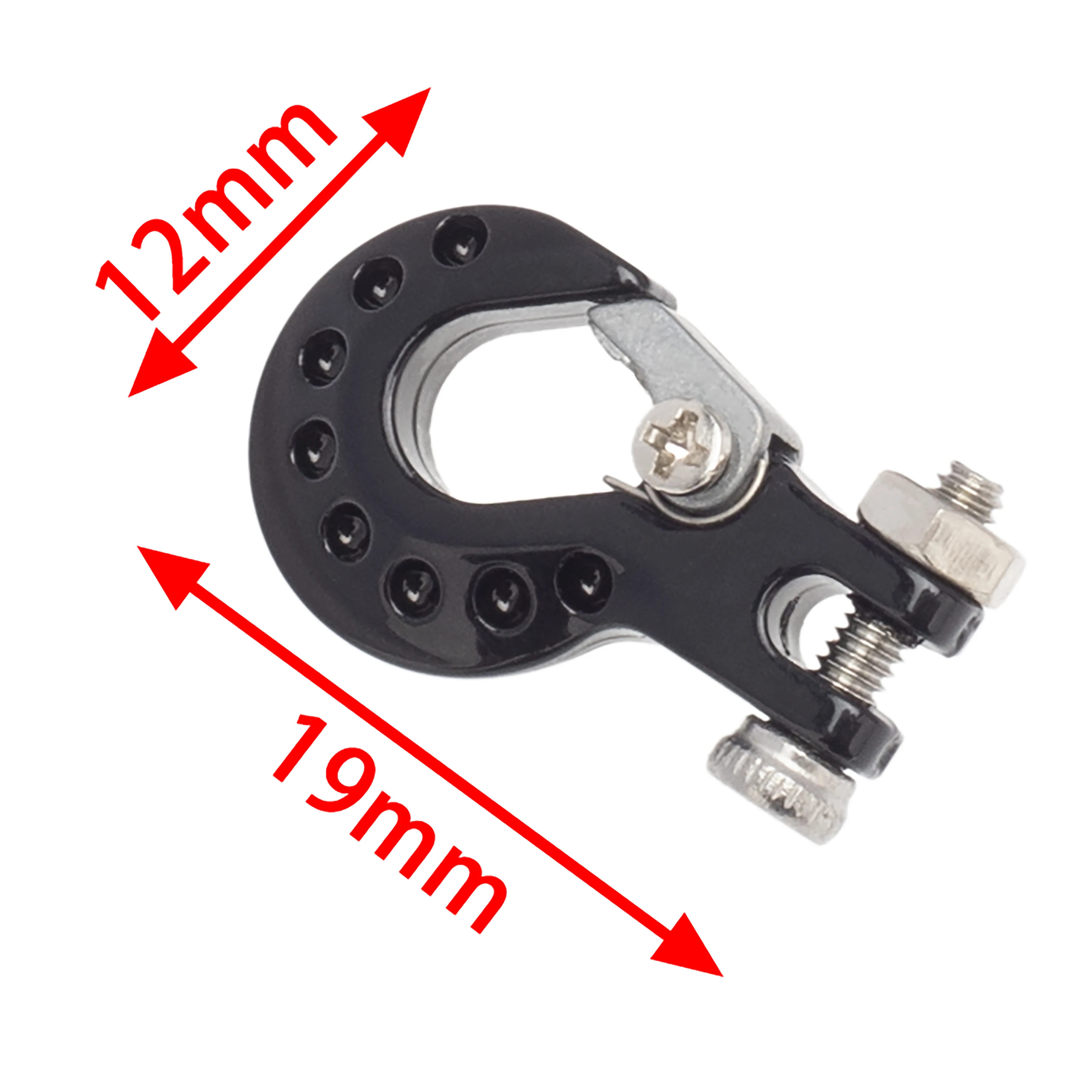 Металлическая цепь для буксировочного крюка из стальной проволоки для автомоделей масштаба 1/8 1/10 RC Car TRX4 Axial SCX10 90046 Wraith RC4WD D90 TF2 Yikong KM TK300 on.