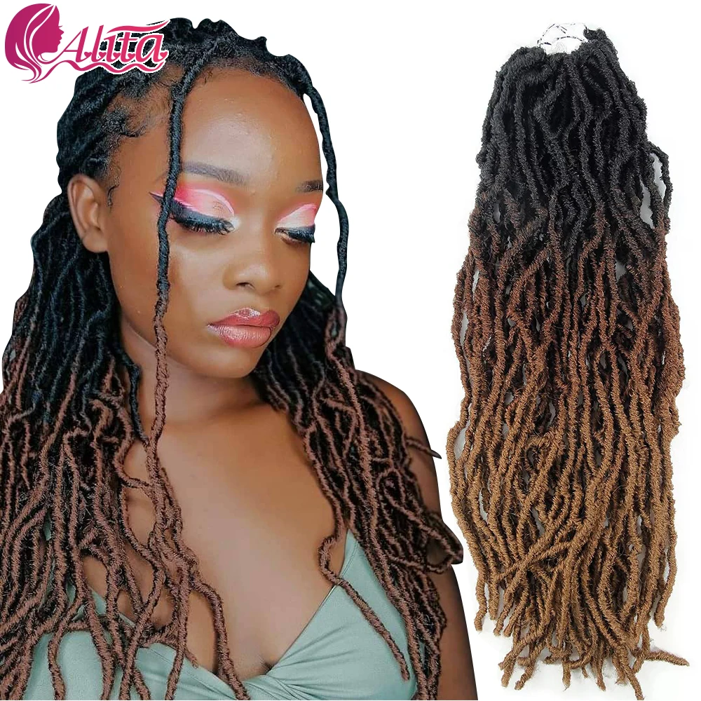 

Вязаные крючком волосы, натуральные вьющиеся дреды, волосы, черные Темные Коричневые искусственные косички, волосы 18 дюймов, 21 прядь/упаков...