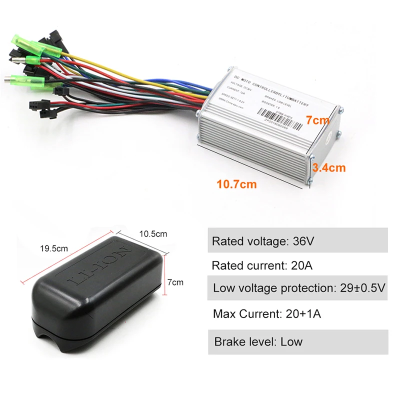 Комплект для электровелосипеда с аккумулятором 36 В 500 Вт ЖК-дисплей светодиодный