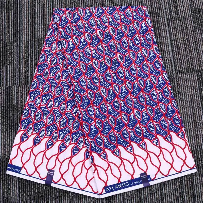 Chzimade 1 ярд Анкара африканская ткань из натурального воска с цветочным принтом