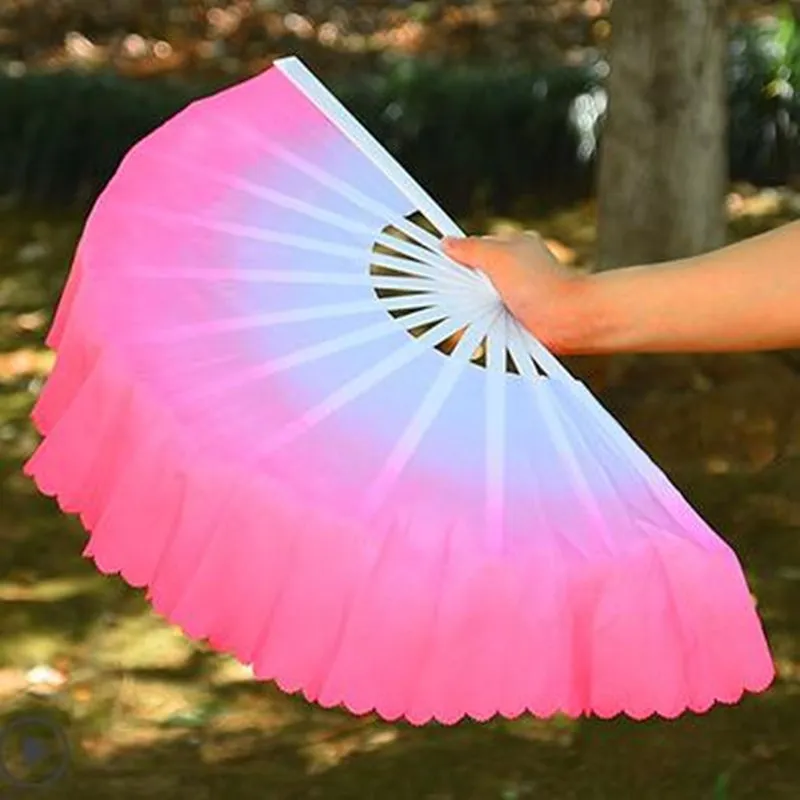 Сверхтяжелый мулановый веер для танца живота с двойным листом магнолии West Lake Tai Chi