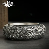 %e2%98%85original manual chinese wind 999 fine silver great riches and honor peony silver bracelet silent hollow silver bracelet