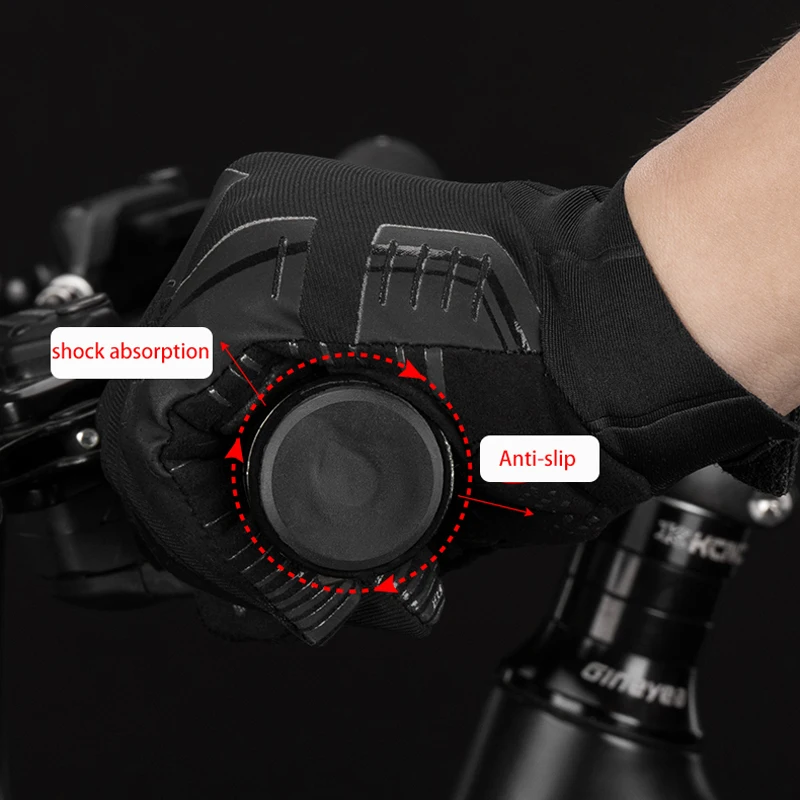 

Cycling Bike Gloves Touch Screen Windproof Long Gloves Bicycle Warm Full Finger Autumn Winter Motorcycle Bike Gloves
