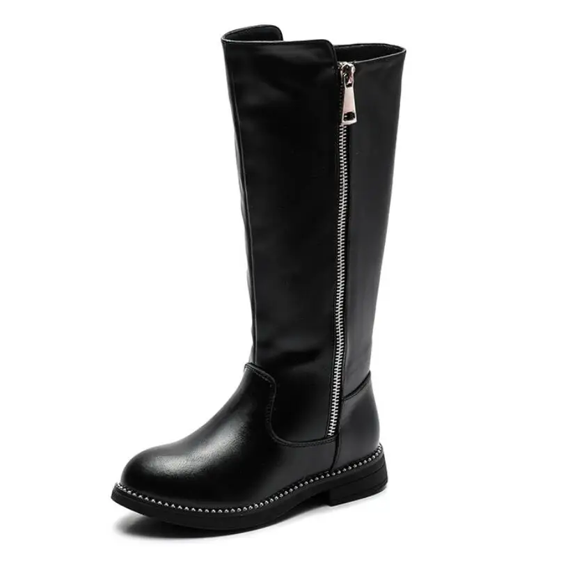 Детская повседневная обувь Осень зима 2020 детские модные сапоги до середины икры