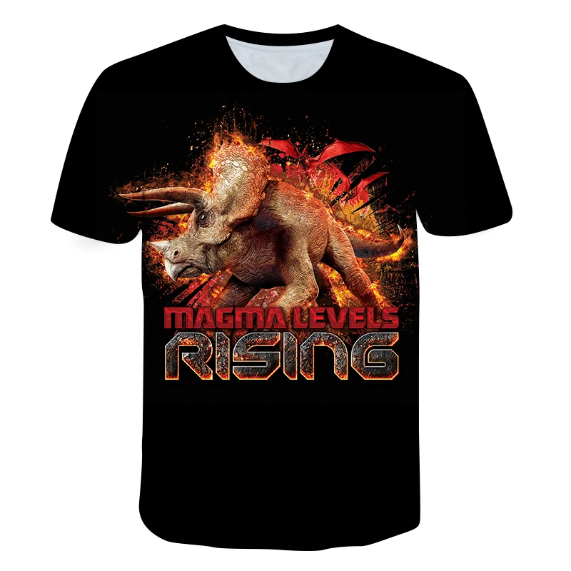 

Jurassic World Fallen Kingdom Cool Dinosaur Head 3D Print T shirt Kid Hiphop Tee Tshirt Boy Gilr Color Baby Clothes Drop ship