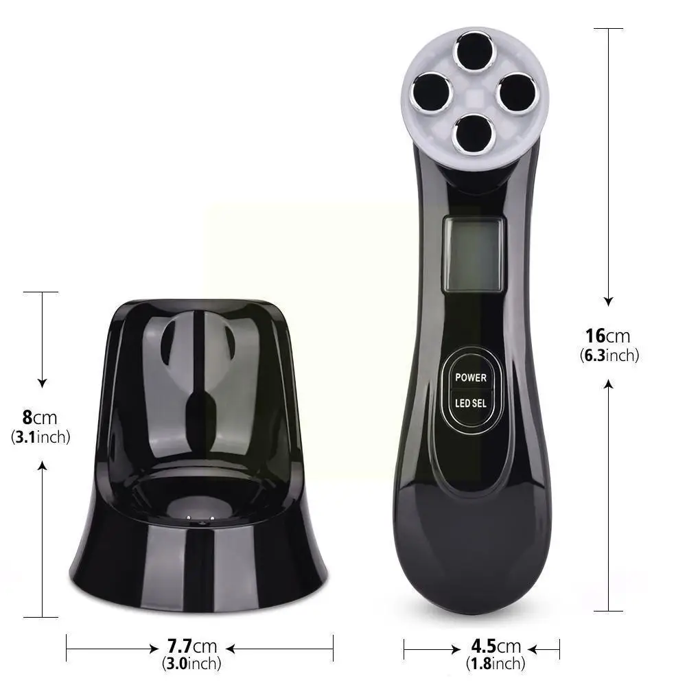 

RF Radio Frequency LED Photon Skin Care Tools Beauty Device Face Wrinkle Tighten Massager Removal Lifting S7Y6