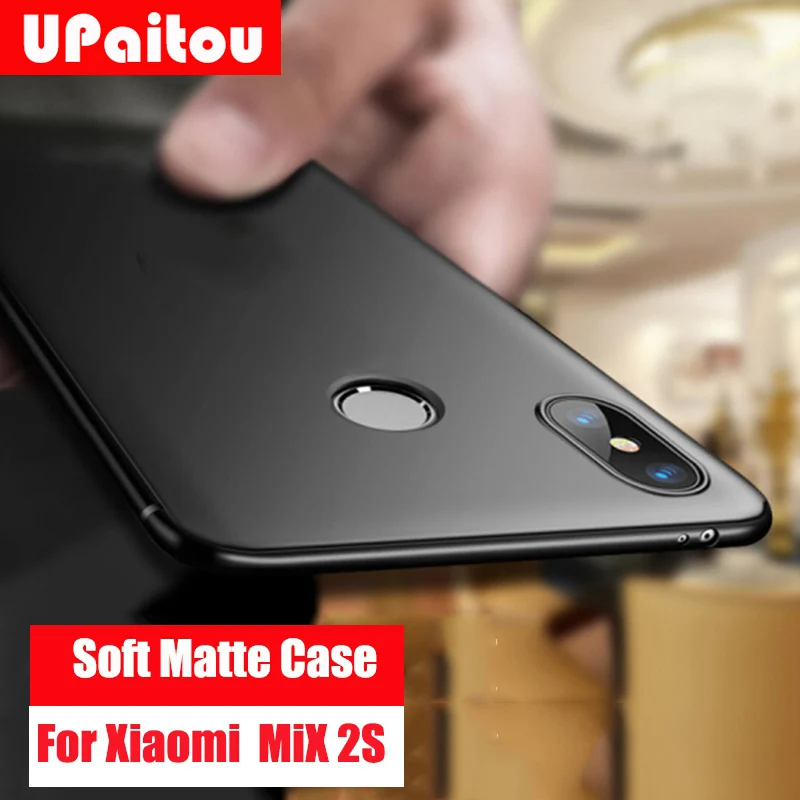 UPaitou Case for Xiami Mi Mix 2S Soft Silicone Matte Ultra Slim Thin TPU Xiaomi Mix2S Back Cover |