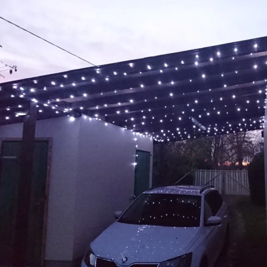 Thrisdar 100 м 500LED Рождественская Праздничная сказочная Гирлянда Свет Открытый сад патио вечерние праздничные Свадебные гирлянды
