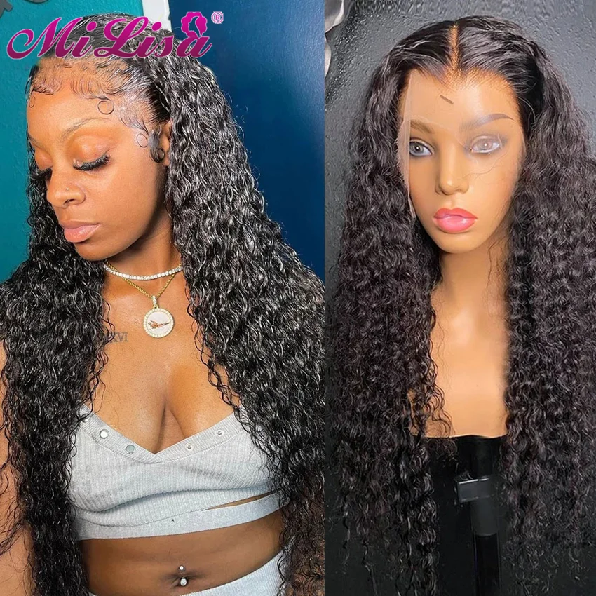 

Deep Wave Frontal Wig For Women Brazilian Cheap 13x4 Lace Frontal Wigs 4x4 Lace Front Wig Human Hair Wig Closure Short Curly Wig