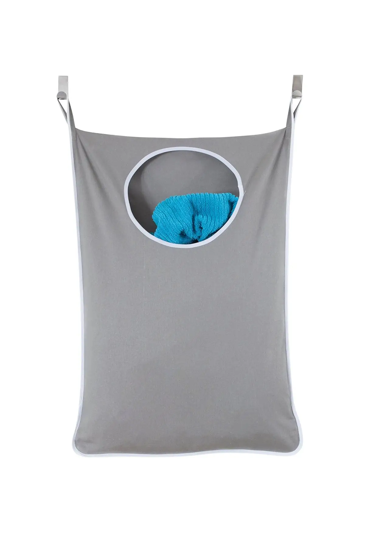 

Gray Laundry Toy Hanger Kids Room Bathroom Dirty Clothes Hooked Behind Door Wall Model Practical Household Items Storage Model