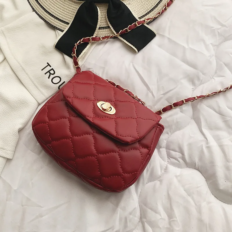 

Female bag new rhombic chain bag student simple one-shoulder messenger small bag multi-function portable mobile phone coin purse