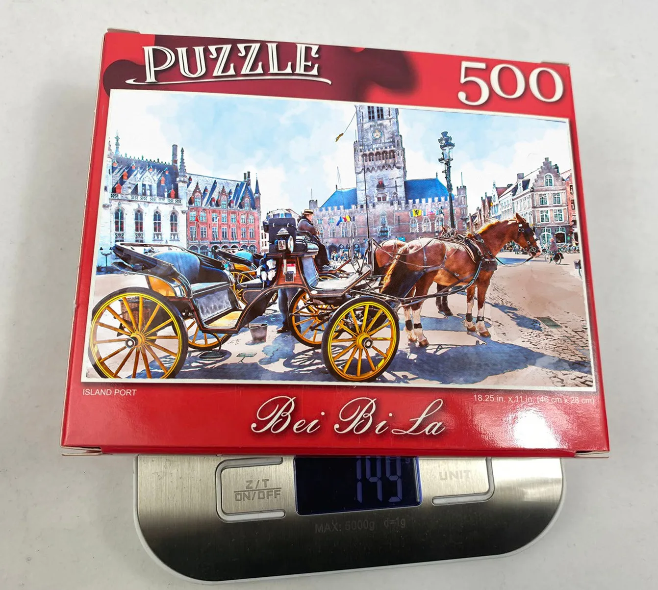 

HIINST 500pcs Bruges Carriage Street View Picture Jigsaw puzzle Adult Decompression Toy Kids Educational Toy New