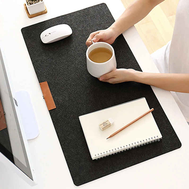 

1 pcs Large Office Computer Desk Mat Modern Table Keyboard Mouse Pad Wool Felt Laptop